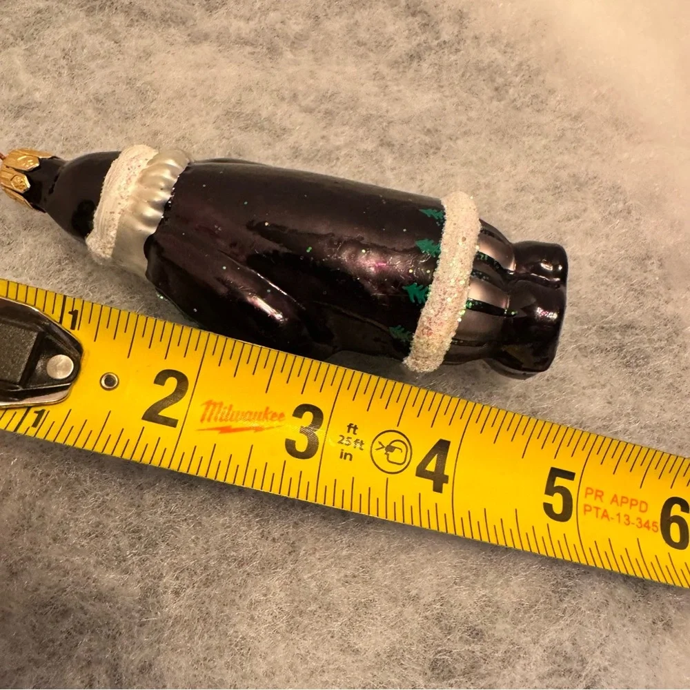 Christopher Radko Russian Santa Claus‎ Black Robe Xmas Tree Ornament Rare
